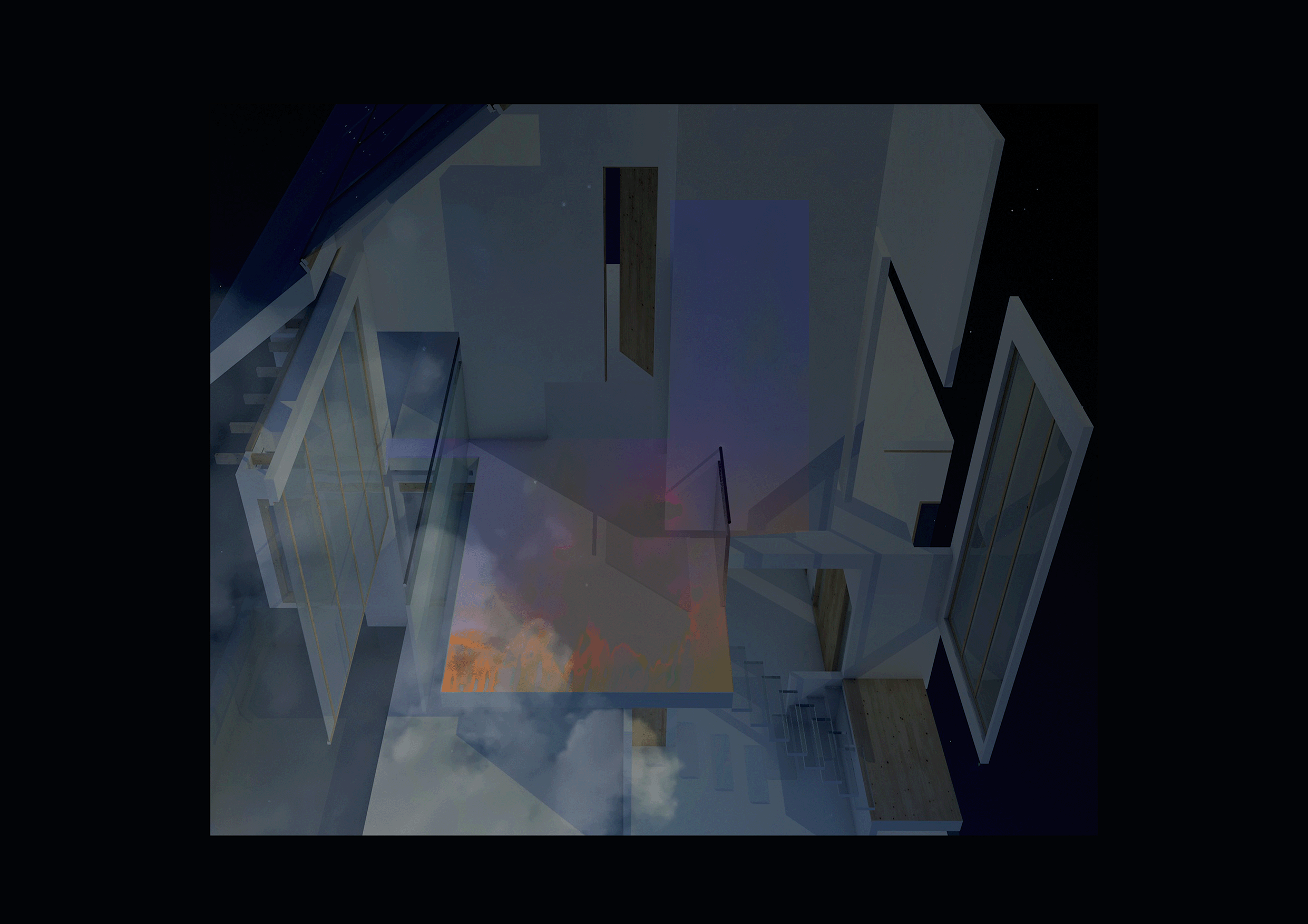 Night Study, Across the Mezzanine